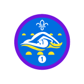 Swimmer Staged Activity Badge