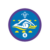 Swimmer Staged Activity Badge