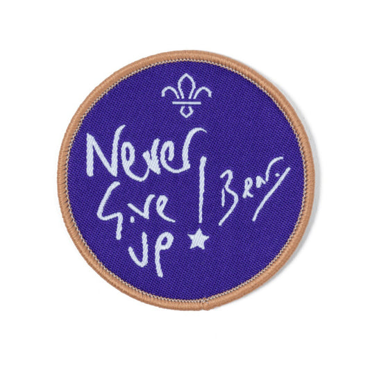 Chief Scout, Bear Grylls’ Never Give Up Woven Badge